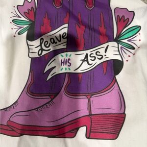 Designers Originals Graphic Blouse with Purple and Black Accents